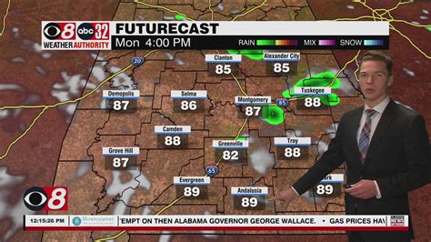 A few morning storms Monday before a warm afternoon