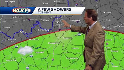 A few showers possible today and tonight
