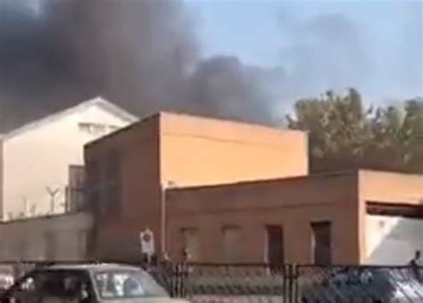 A fire breaks out for the second time at a car battery factory run by Iran’s Defense Ministry