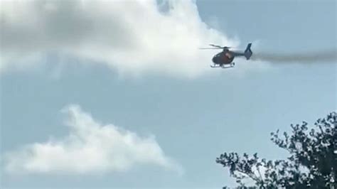 A fire-rescue helicopter has crashed in Florida; officials say 2 are injured