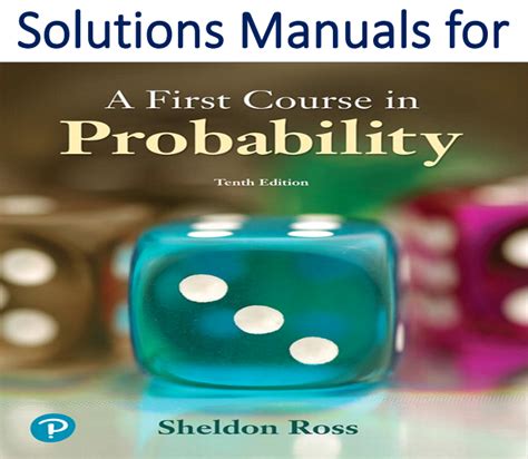 A first course in probability solutions manual. - Guide de survie en territoire lesbien.