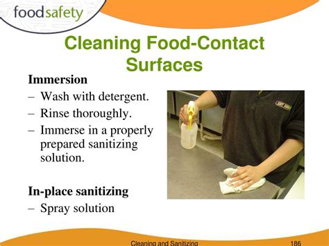 A food contact surface must be cleaned and sanitized. Things To Know About A food contact surface must be cleaned and sanitized. 