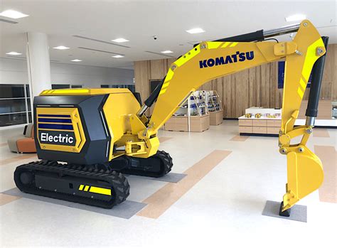 A generation step for an electric excavator with a control