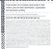 A genome-wide survey of photoreceptor and circadian genes in …