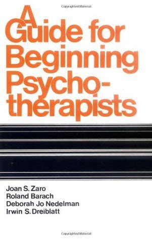 A guide for beginning psychotherapists by joan s zaro. - 1988 fleetwood travel trailer owners manual.