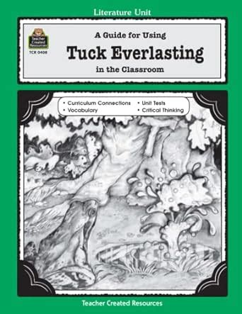 A guide for using tuck everlasting in the classroom literature. - Textbook of agricultural extension management by c karthikeyan.