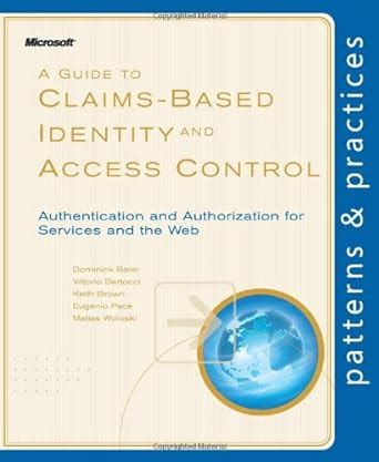 A guide to claims based identity and access control authentication and authorization for services and the web. - Manuale di riparazione mitsubishi tle 23.