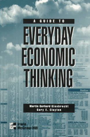 A guide to everyday economic thinking by martin gerhard giesbrecht. - L existentialisme est un humanisme essai french edition.