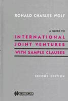 A guide to international joint ventures with sample clauses. - Cincinnati sub zero blanketrol ii service manual.