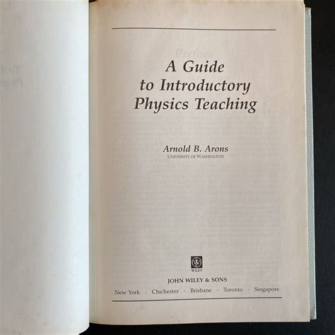 A guide to introductory physics teaching by arnold b arons. - Neutralità italiana <1914> ricordi e pensieri..