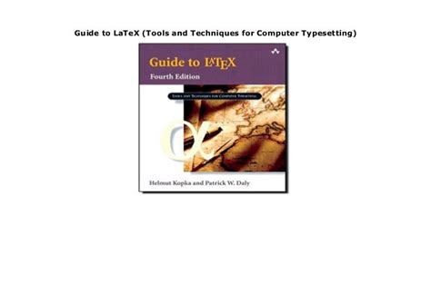 A guide to latex tools and techniques for computer typesetting. - Myers ap psychology study guide answers 8.