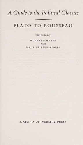 A guide to the political classics by murray greensmith forsyth. - Manual de referencia de ingeniería química para el examen de educación física.