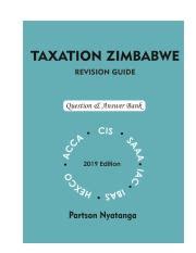 A guide to zimbabwe taxation by partson nyatanga. - Solutions manual to accompany introduction econometrics.