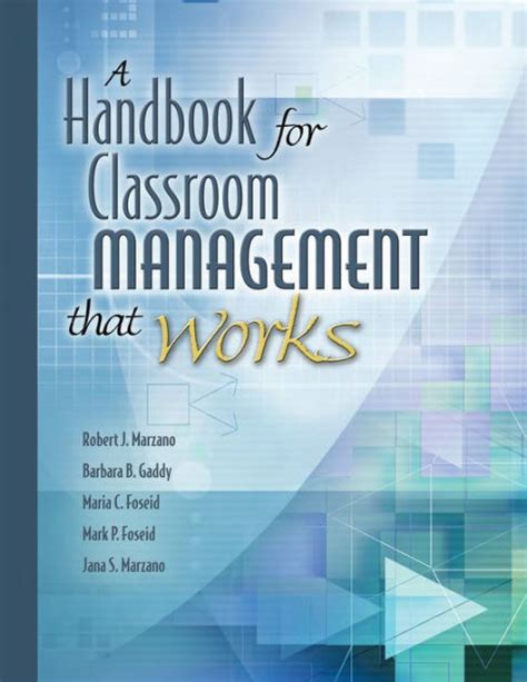 A handbook for classroom management that works by robert j marzano. - Foucault the key ideas a teach yourself guide 1st edition.