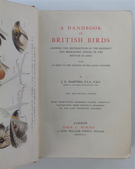 A handbook of british birds showing the distribution of the residency and migratory species in the. - Leica m compendium handbook of the leica m system.