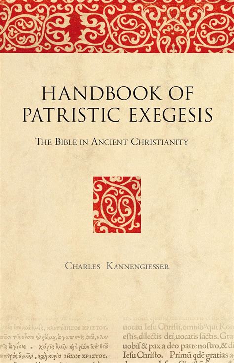 A handbook of patristic exegesis the bible in ancient christianity. - Manuale di riparazione per servizio completo moto guzzi v7 racer 2010 2011.
