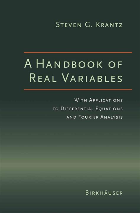 A handbook of real variables with applications to differential equations and fourier analysis. - A practitioners guide to rational emotive behavior therapy.