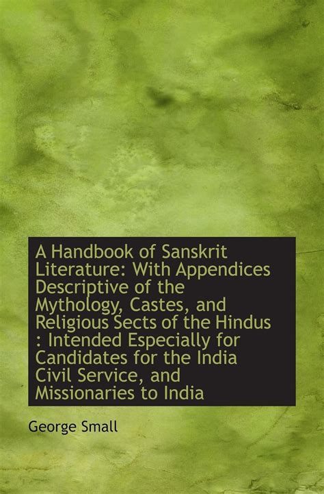 A handbook of sanskrit literature by george small. - Pre algebra common core pacing guide.