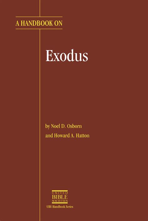 A handbook on exodus ubs handbook. - J m synge s guide to the aran islands with.