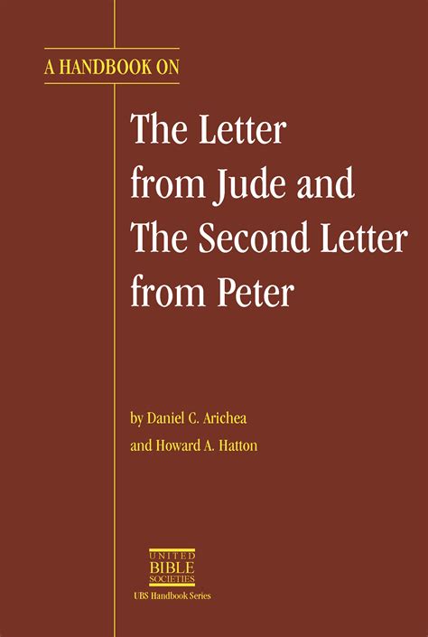 A handbook on the letter from jude and the second letter from peter ubs handbook. - The architects guide to writing for design and construction professionals.