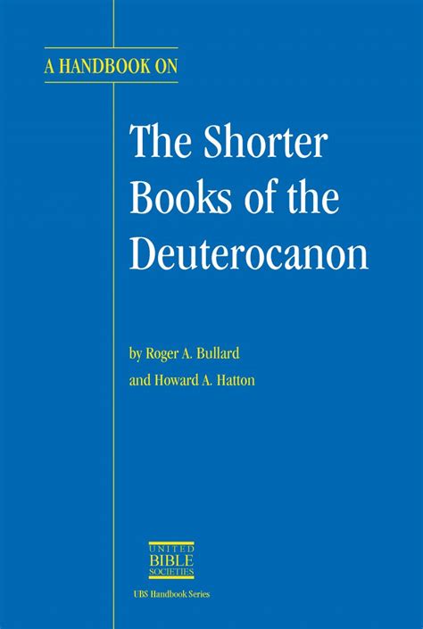 A handbook on the shorter books of the deuterocanon ubs. - The crab cannery ship and other novels of struggle.