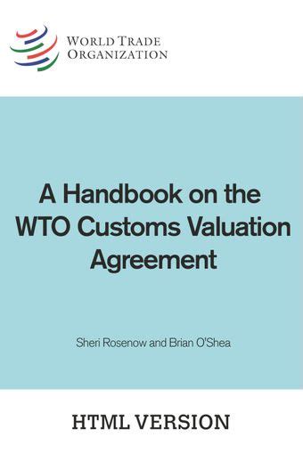 A handbook on the wto customs valuation agreement. - 1999 audi a4 input shaft bearing manual.