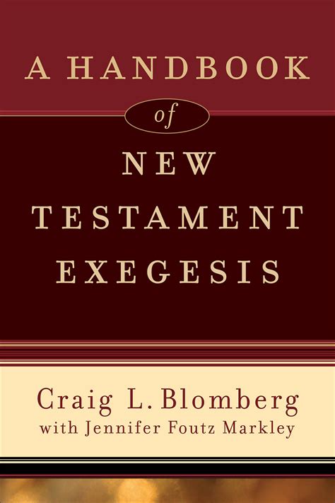 A handbook to the exegesis of the new testament new testament tools and studies. - P 61 black widow american flight manuals.