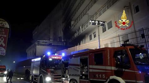 A hospital fire near Rome kills at least 3 and causes an emergency evacuation of all patients