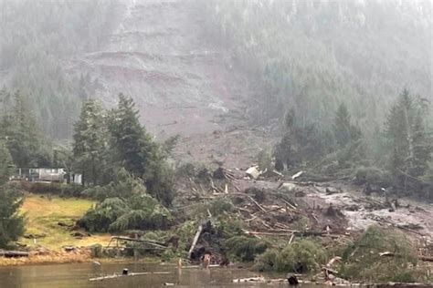 A landslide in Alaska has devastated one family, killing three members and leaving two kids missing