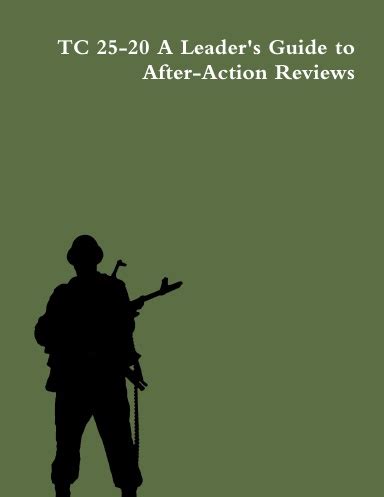 A leaders guide to after action reviews tc 25 20. - Guide to confident living norman vincent peale.
