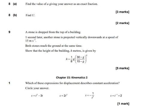 A level maths mechanics questions pdf.  At A Level, teachers can also ch...