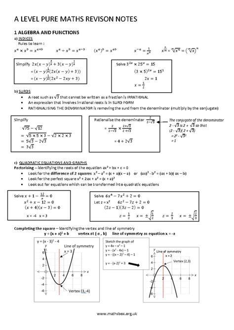 A level maths revision pdf. pdf at main · HBarma/A-Level_Maths_Pure_Notes This document is a s...