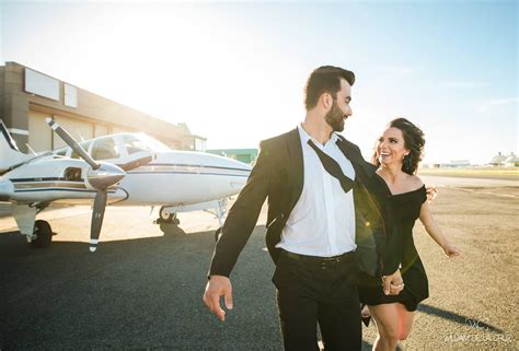 A long distance love story with an airport elopement