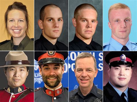 A look at police officers recently killed on the job across Canada