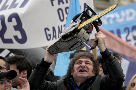 A man, a plan, a chainsaw: How a power tool took center stage in Argentina’s presidential race