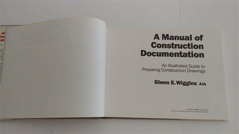 A manual of construction documentation by glenn e wiggins. - Fallimento del coniuge imprenditore e scioglimento della comunione legale.