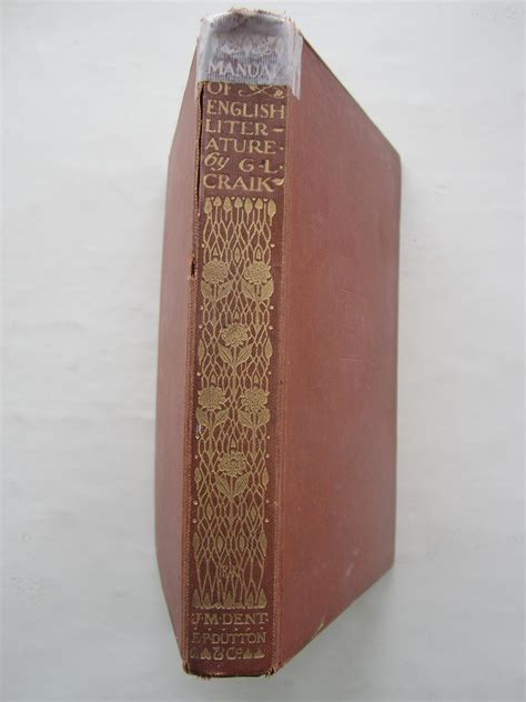 A manual of english literature by george lillie craik. - Cézanne, fattori e il '900 in italia..