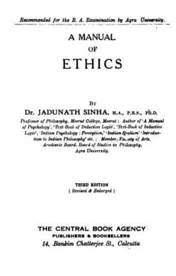 A manual of ethics j n sinha. - Antologia del don basilio, settimanale satirico contro le parrocchie di ogni colore..