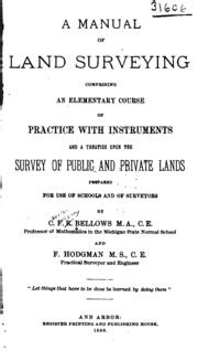 A manual of land surveying by charles fitzroy bellows. - The relationship cure a 5 step guide for building better connections with family friends and lovers.