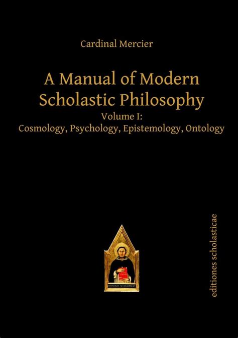 A manual of modern scholastic philosophy volume i cosmology psychology. - Modern masters volume 24 guy davis.