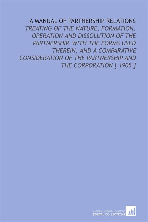 A manual of partnership relations by thomas conyngton. - Briggs and stratton 5 hp outboard repair manual.