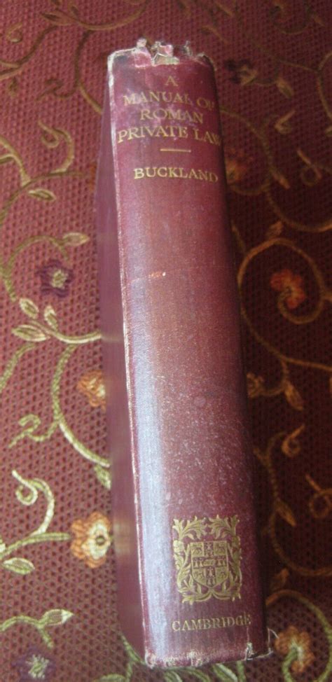 A manual of roman private law by w w buckland. - Manual de astrologia basica edizione spagnola.
