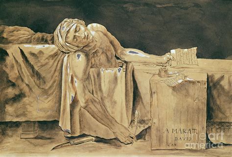 La muerte de Marat fue completada en 1793, cuatro años después del inicio de la Revolución francesa. Como gran parte del arte que David creó durante esta década, La muerte de Marat es una pieza políticamente cargada que aborda un evento importante de la época. En este caso, es el asesinato de Jean-Paul Marat, un teórico político radical, …. 
