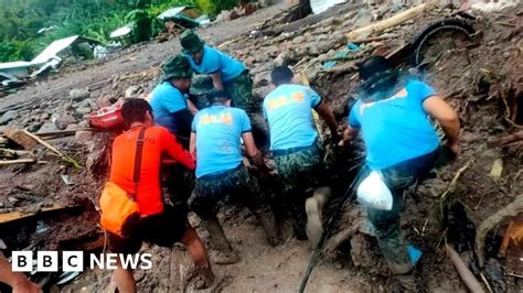 A minimum two deceased and dozens absent in the wake of mudslides in the Southeast Asian country