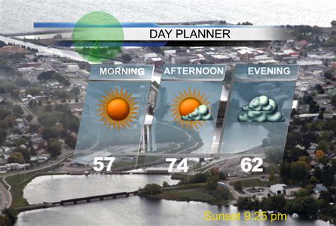 A mix of sun and clouds Friday with a chance of morning showers on Saturday