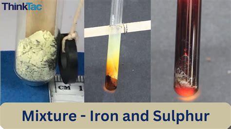 A mixture of Iron and Sulfur powder start reacting when ... - YouTube