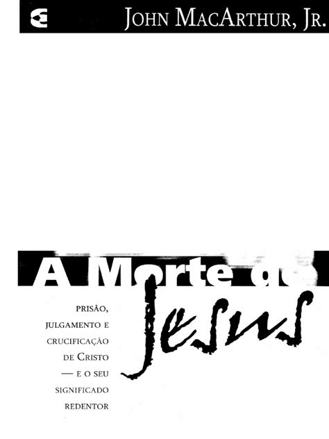 A morte de Jesus MacArthur pdf