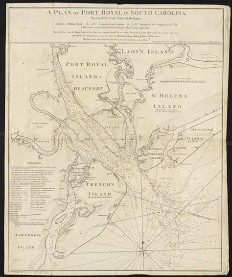 A plan of Port Royal in South Carolina - Leventhal Map