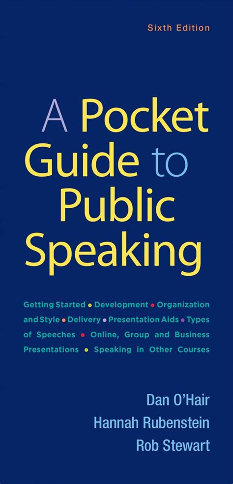 A pocket guide to public speaking. - Hp 7310 drucker reparaturhandbuch und teile.