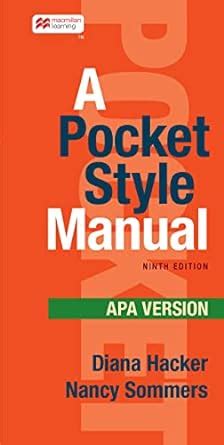 A pocket style manual apa version by diana hacker. - A manual for new zealand bee keepers by william charles cotton.